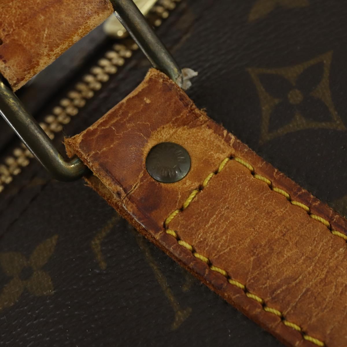 LOUIS VUITTON Monogram Keepall 55 Boston Bag M41424 LV Auth BA8135