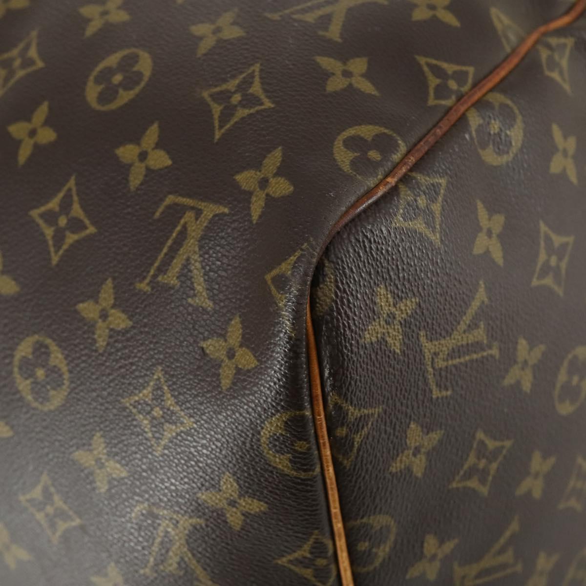 LOUIS VUITTON Monogram Keepall 55 Boston Bag M41424 LV Auth BA8136