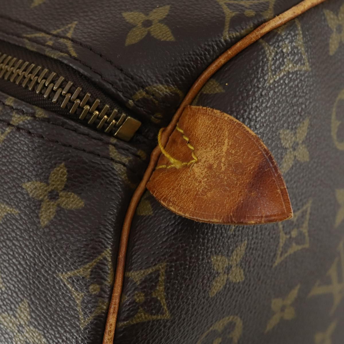 LOUIS VUITTON Monogram Keepall 55 Boston Bag M41424 LV Auth BA8136