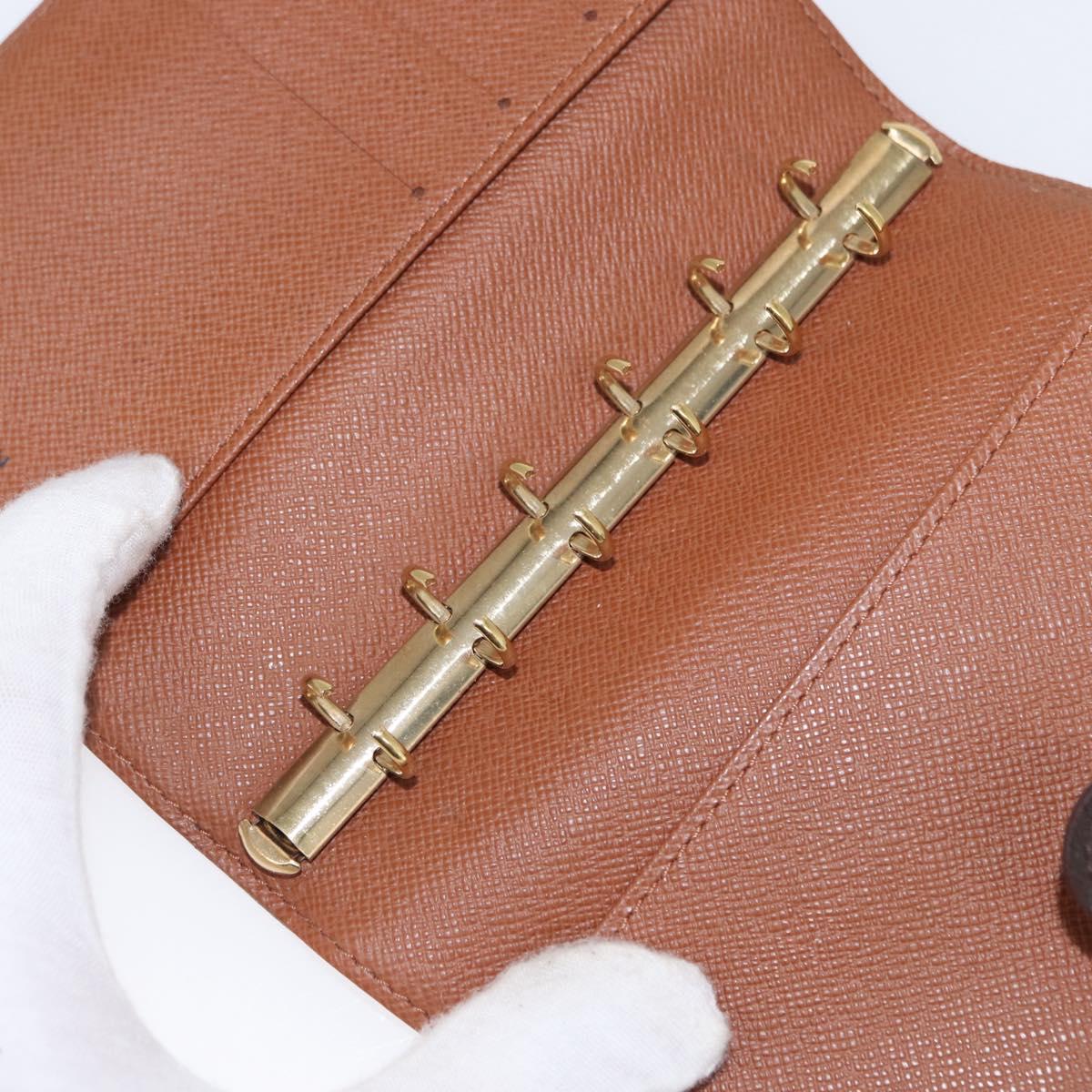 LOUIS VUITTON Monogram Agenda PM Day Planner Cover R20005 LV Auth BA8138