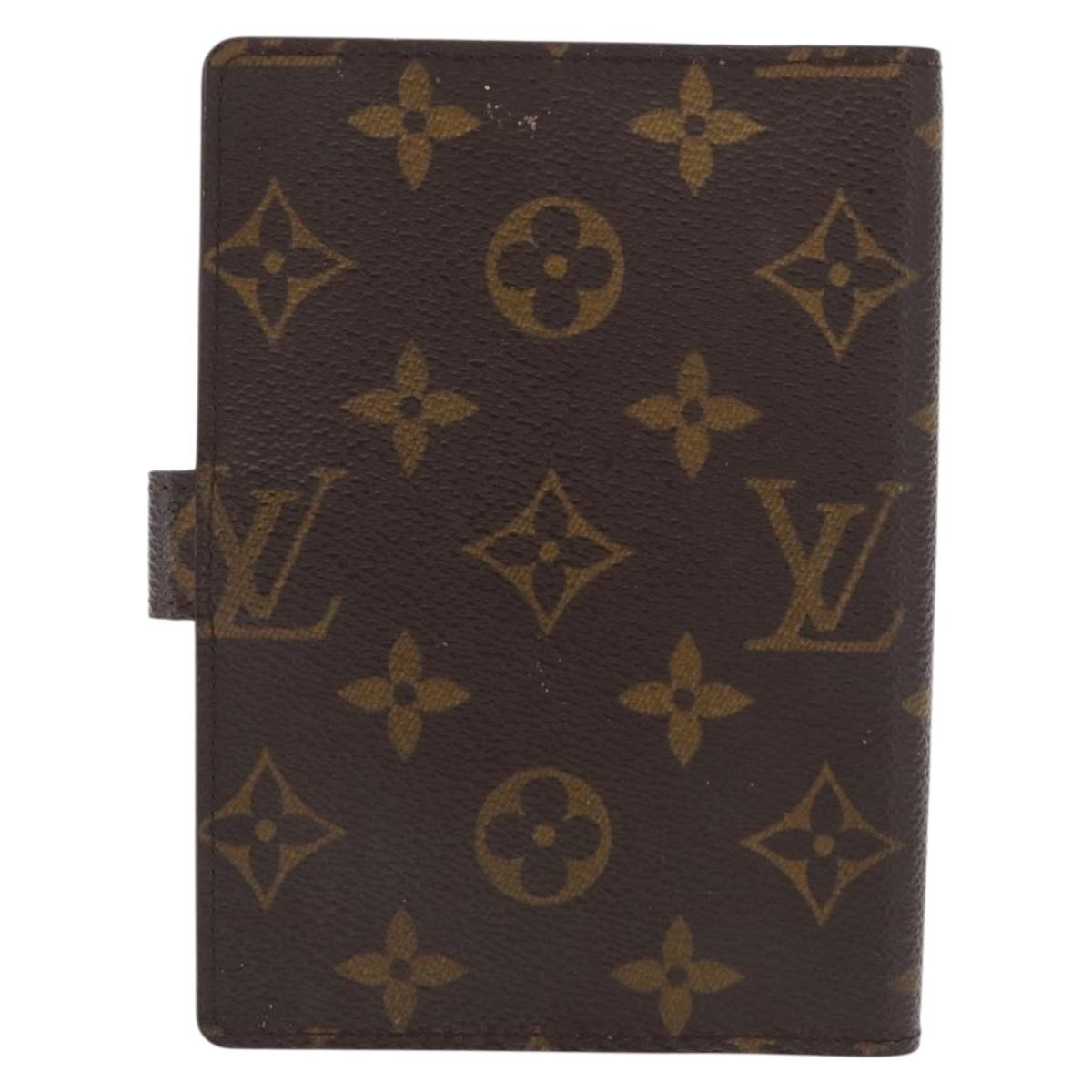 LOUIS VUITTON Monogram Agenda PM Day Planner Cover R20005 LV Auth BA8138