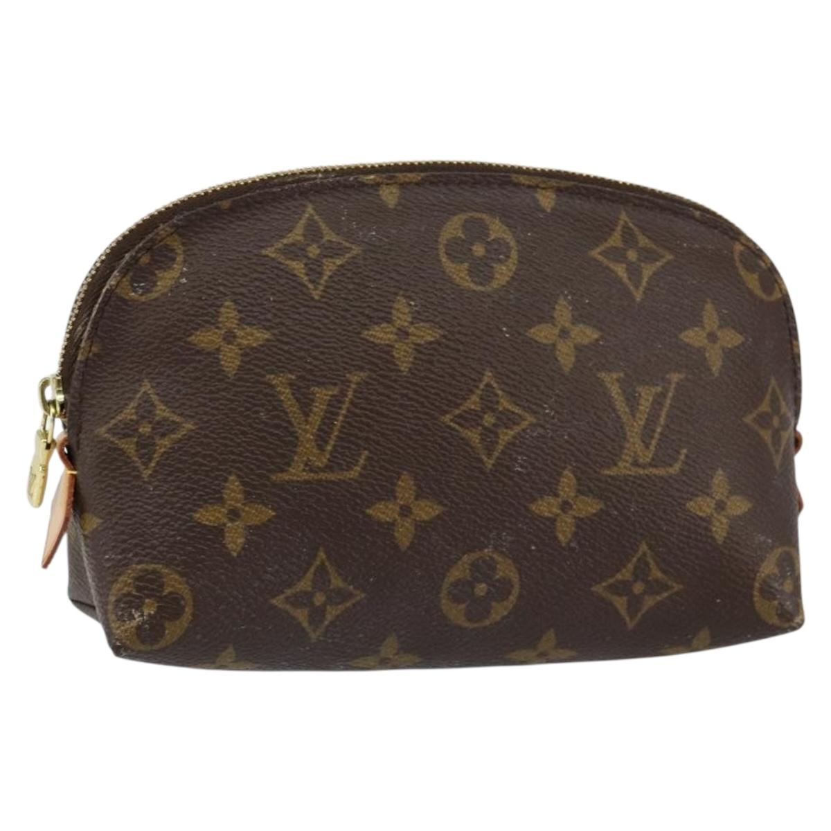 LOUIS VUITTON Monogram Pochette Cosmetic PM Pouch M43998 LV Auth BA8139