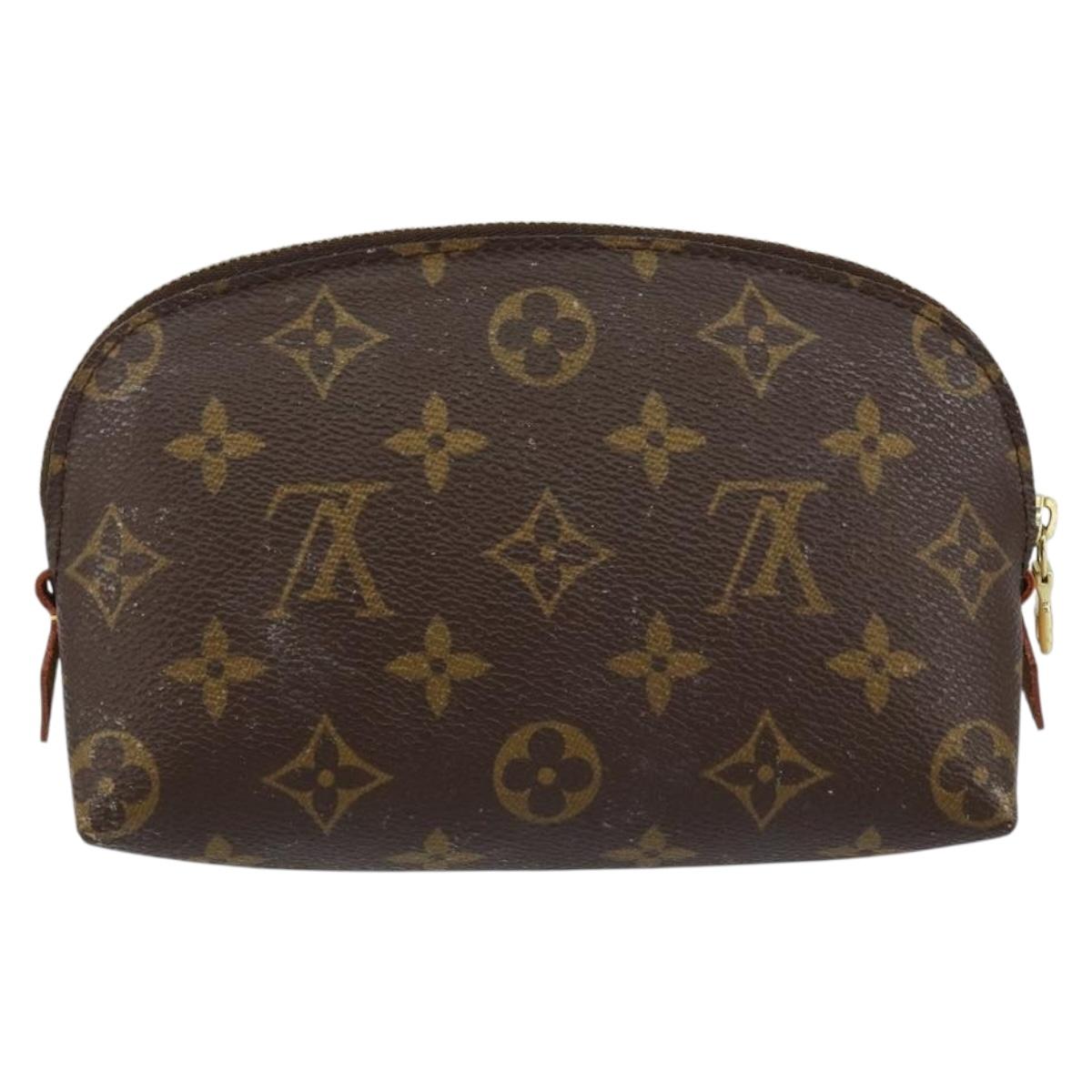 LOUIS VUITTON Monogram Pochette Cosmetic PM Pouch M43998 LV Auth BA8139
