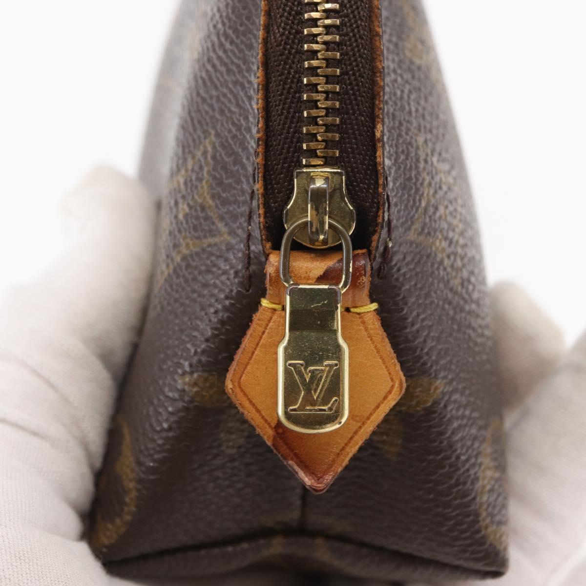 LOUIS VUITTON Monogram Pochette Cosmetic PM Pouch M43998 LV Auth BA8140