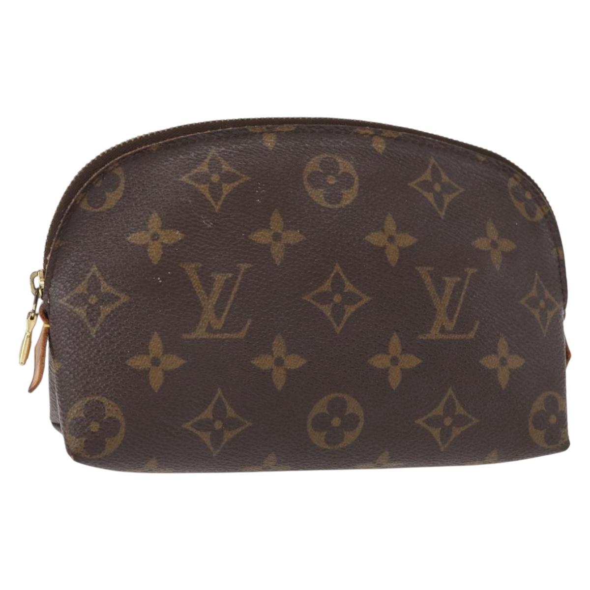 LOUIS VUITTON Monogram Pochette Cosmetic PM Pouch M43998 LV Auth BA8140