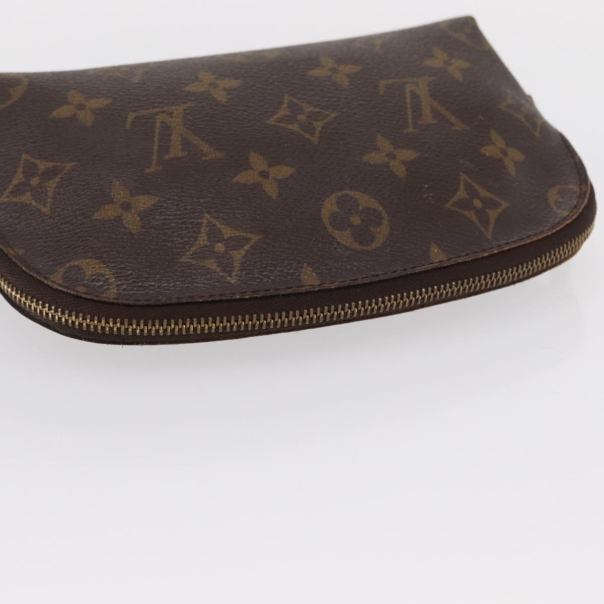 LOUIS VUITTON Monogram Pochette Cosmetic PM Pouch M43998 LV Auth BA8140