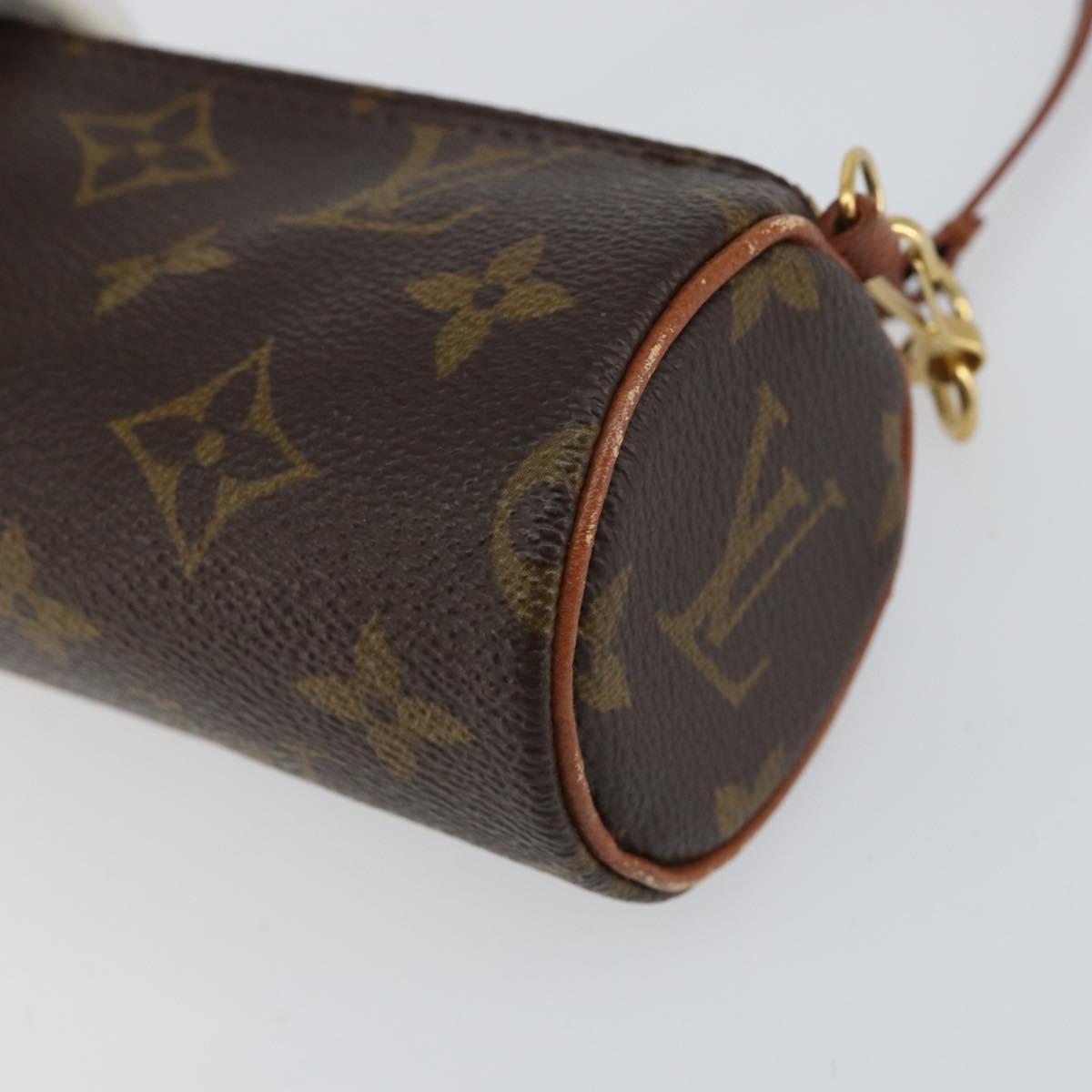 LOUIS VUITTON Monogram Papillon Pouch LV Auth BA8141