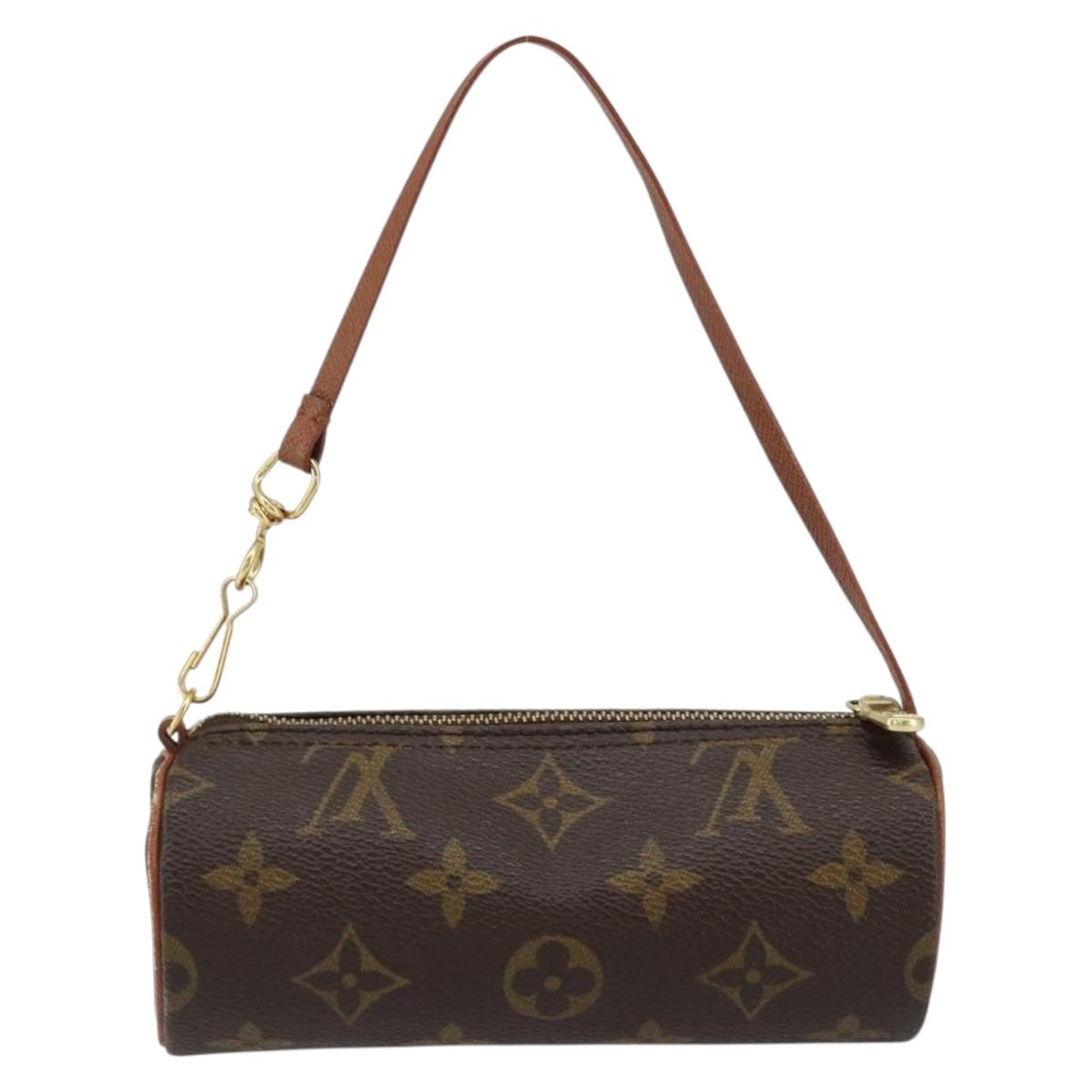 LOUIS VUITTON Monogram Papillon Pouch LV Auth BA8141