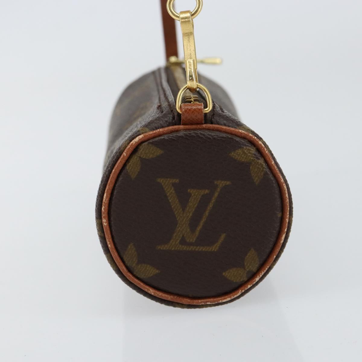 LOUIS VUITTON Monogram Papillon Pouch LV Auth BA8141