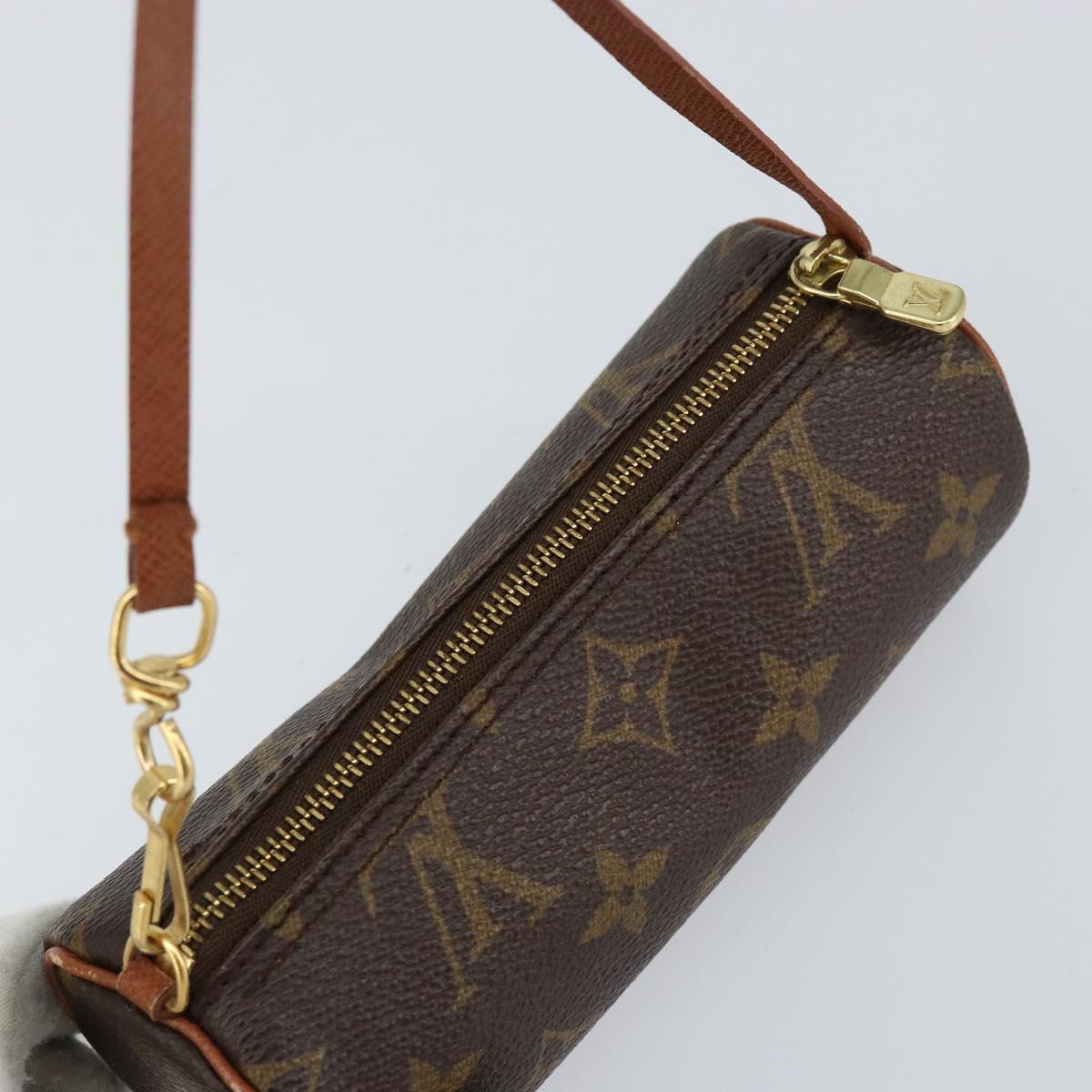 LOUIS VUITTON Monogram Papillon Pouch LV Auth BA8141