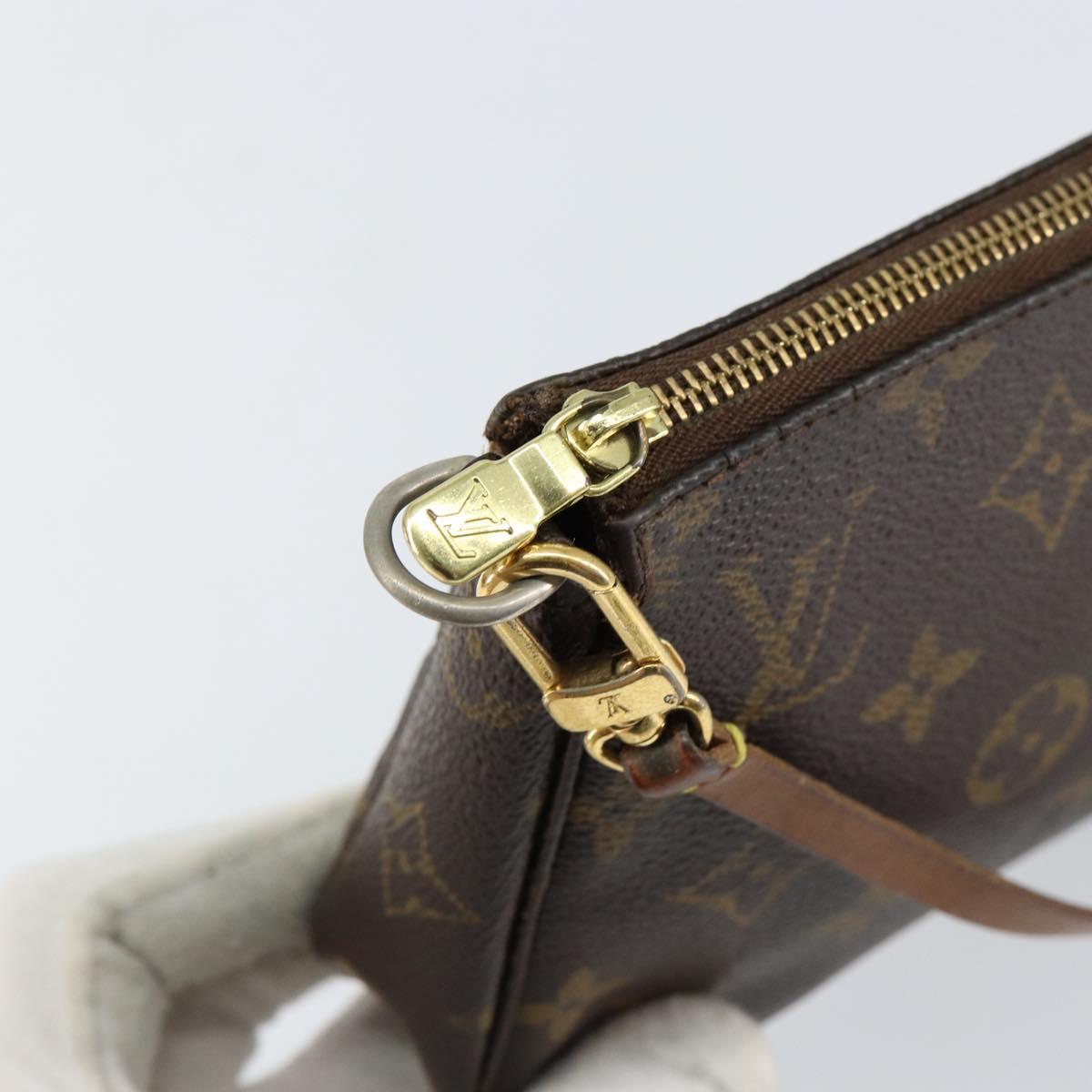 LOUIS VUITTON Monogram Pochette Accessoires Pouch M51980 LV Auth BA8143