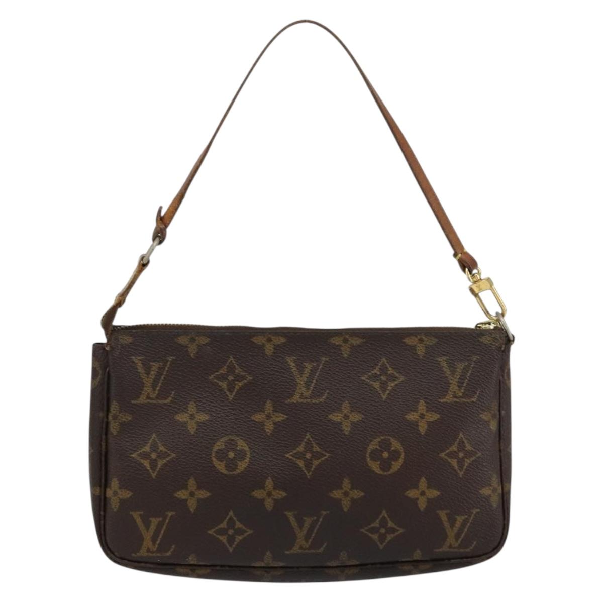 LOUIS VUITTON Monogram Pochette Accessoires Pouch M51980 LV Auth BA8143