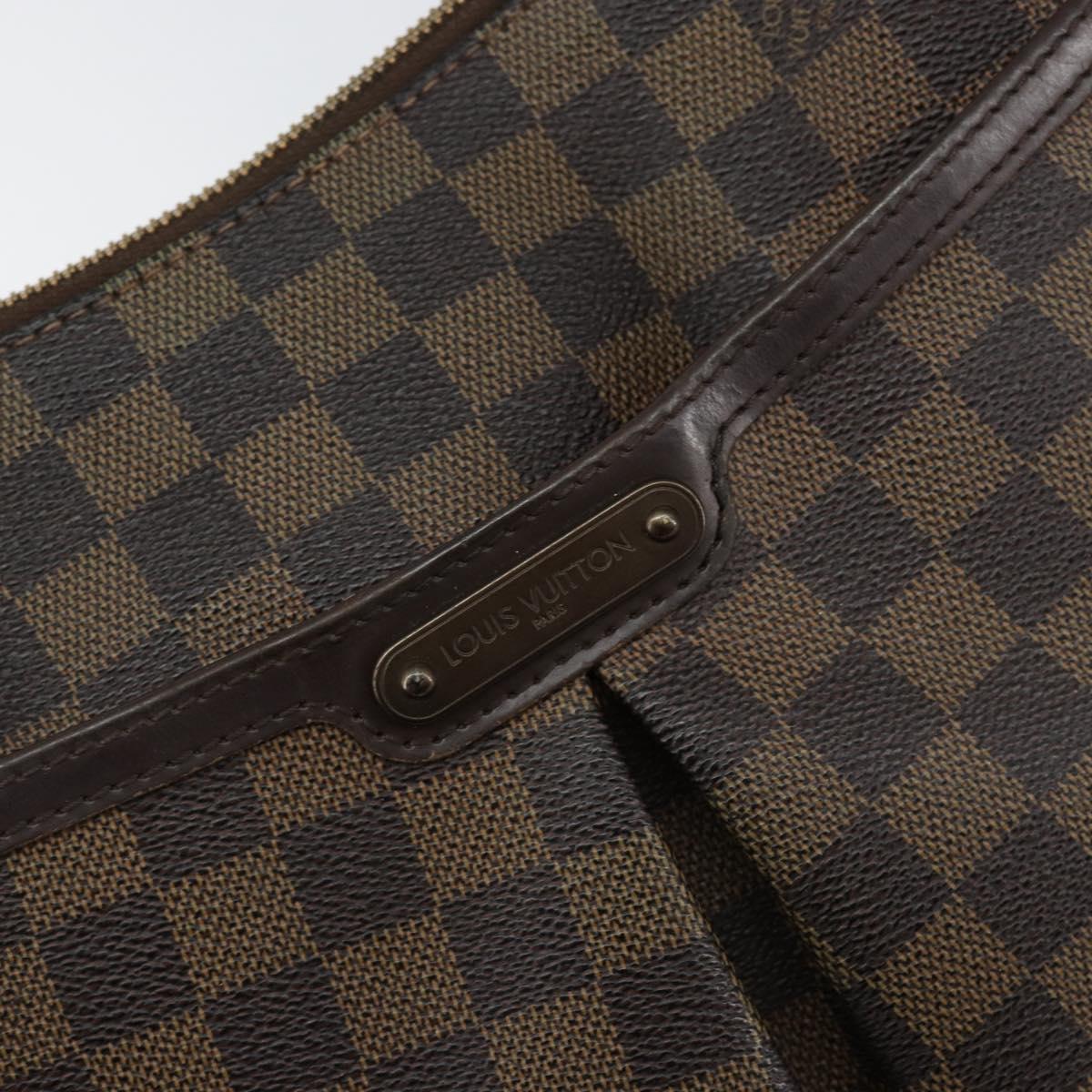 LOUIS VUITTON Damier Ebene Bloomsbury GM Shoulder Bag N42250 LV Auth BA8148