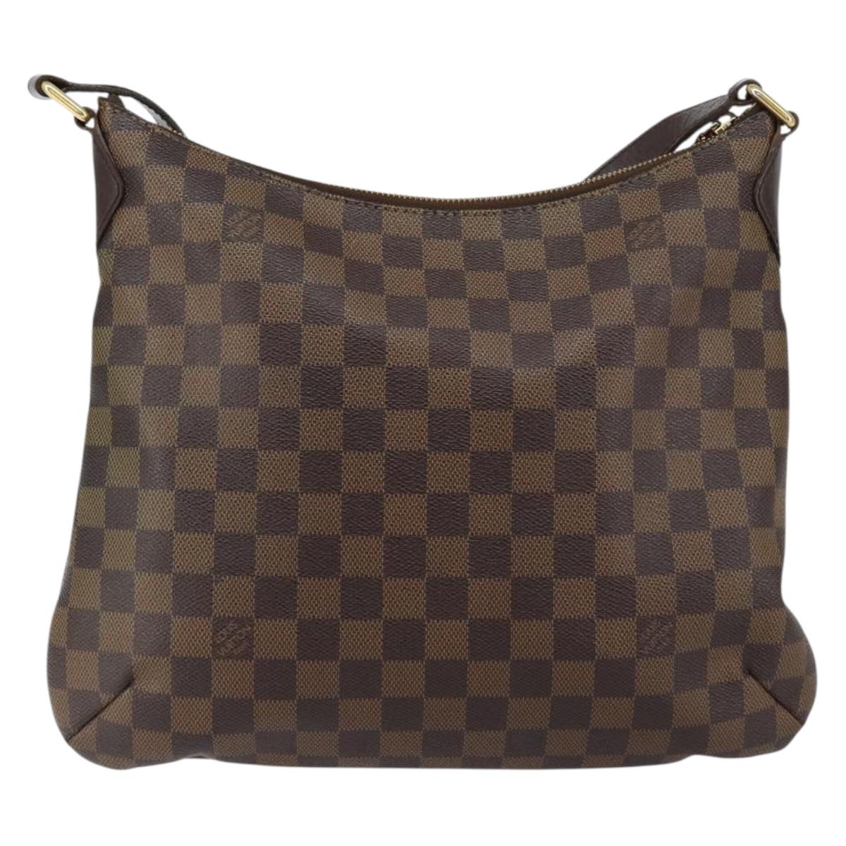 LOUIS VUITTON Damier Ebene Bloomsbury GM Shoulder Bag N42250 LV Auth BA8148