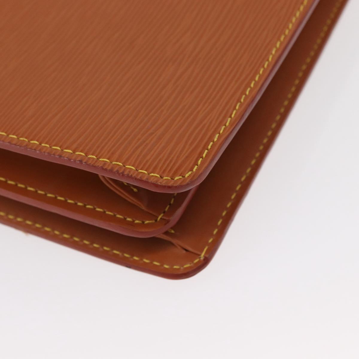 LOUIS VUITTON Epi Serviette Conseiller Briefcase Zipangu Gold M54428 Auth BA8150