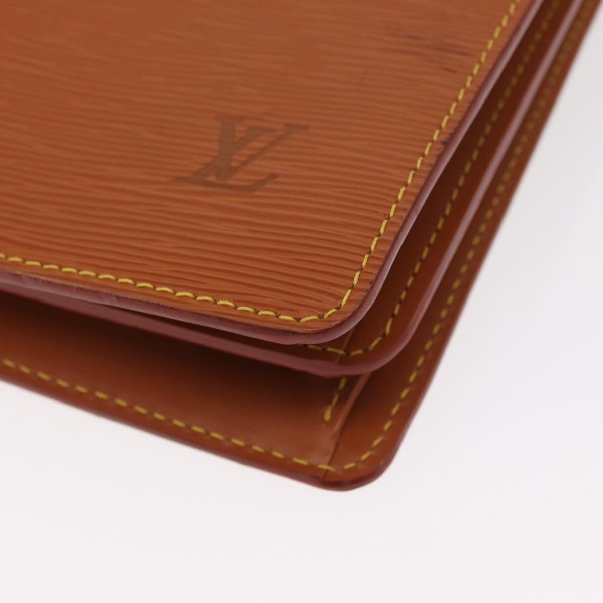 LOUIS VUITTON Epi Serviette Conseiller Briefcase Zipangu Gold M54428 Auth BA8150