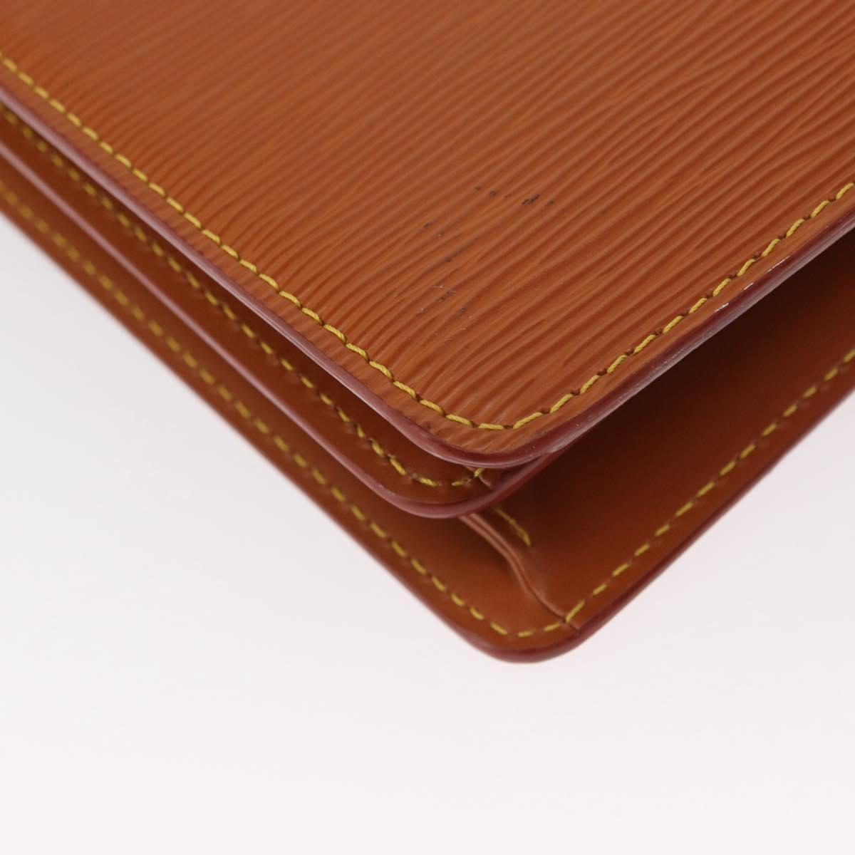 LOUIS VUITTON Epi Serviette Conseiller Briefcase Zipangu Gold M54428 Auth BA8150