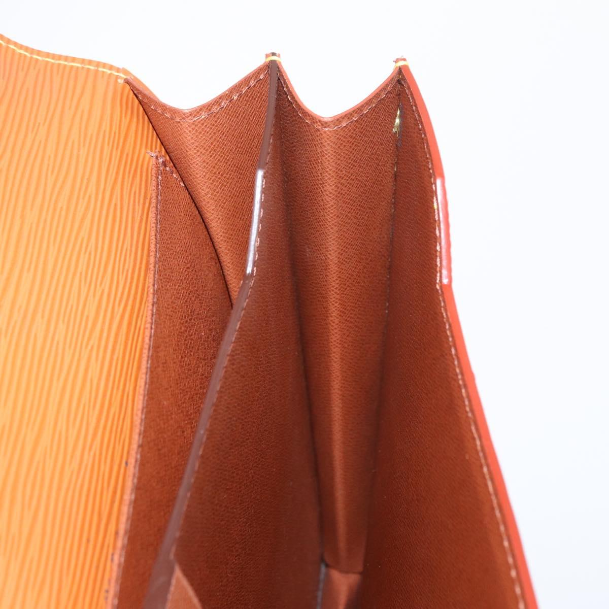 LOUIS VUITTON Epi Serviette Conseiller Briefcase Zipangu Gold M54428 Auth BA8150