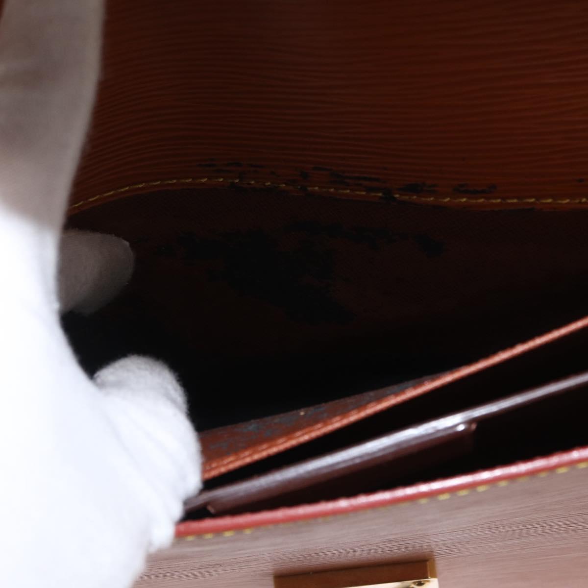 LOUIS VUITTON Epi Serviette Conseiller Briefcase Zipangu Gold M54428 Auth BA8150