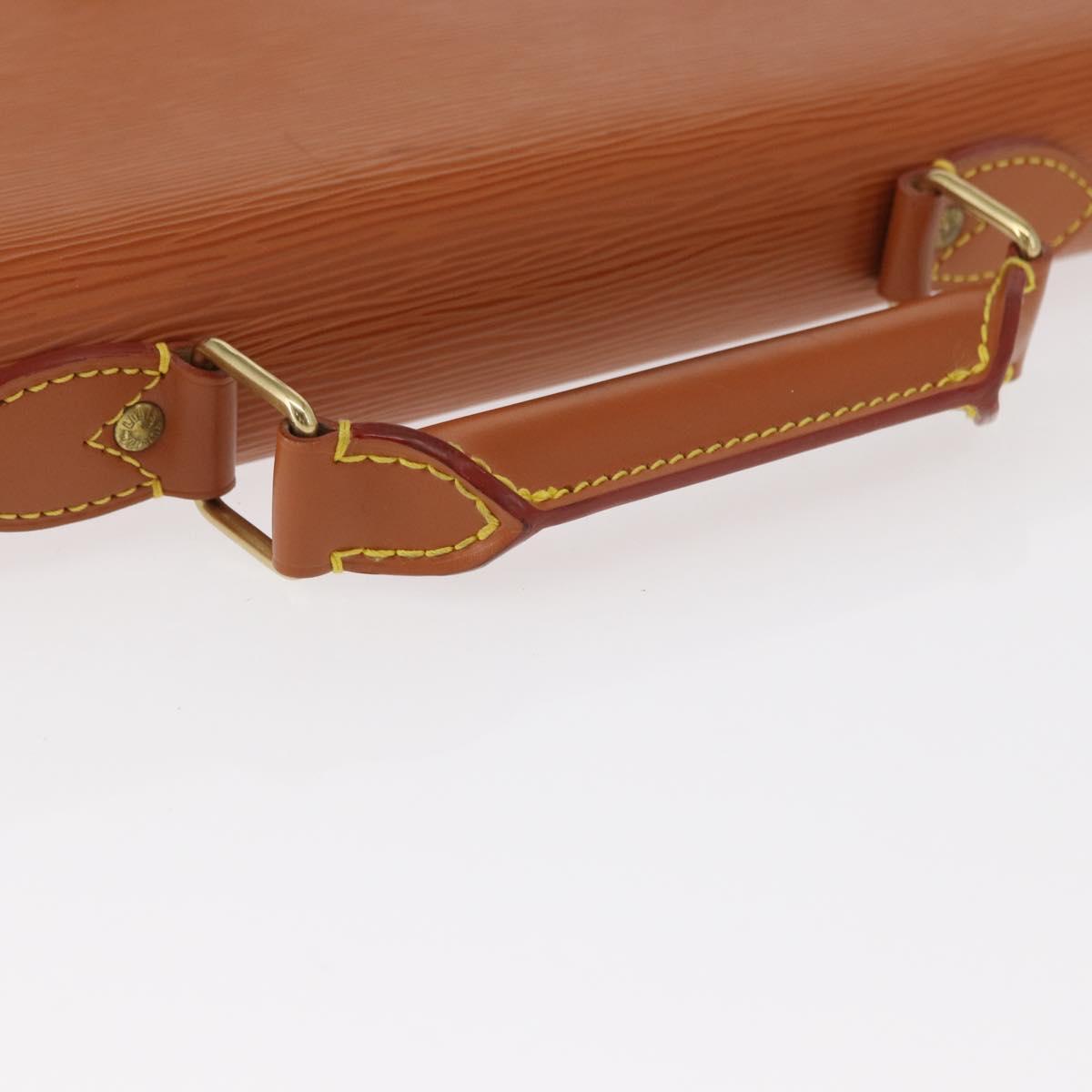 LOUIS VUITTON Epi Serviette Conseiller Briefcase Zipangu Gold M54428 Auth BA8150