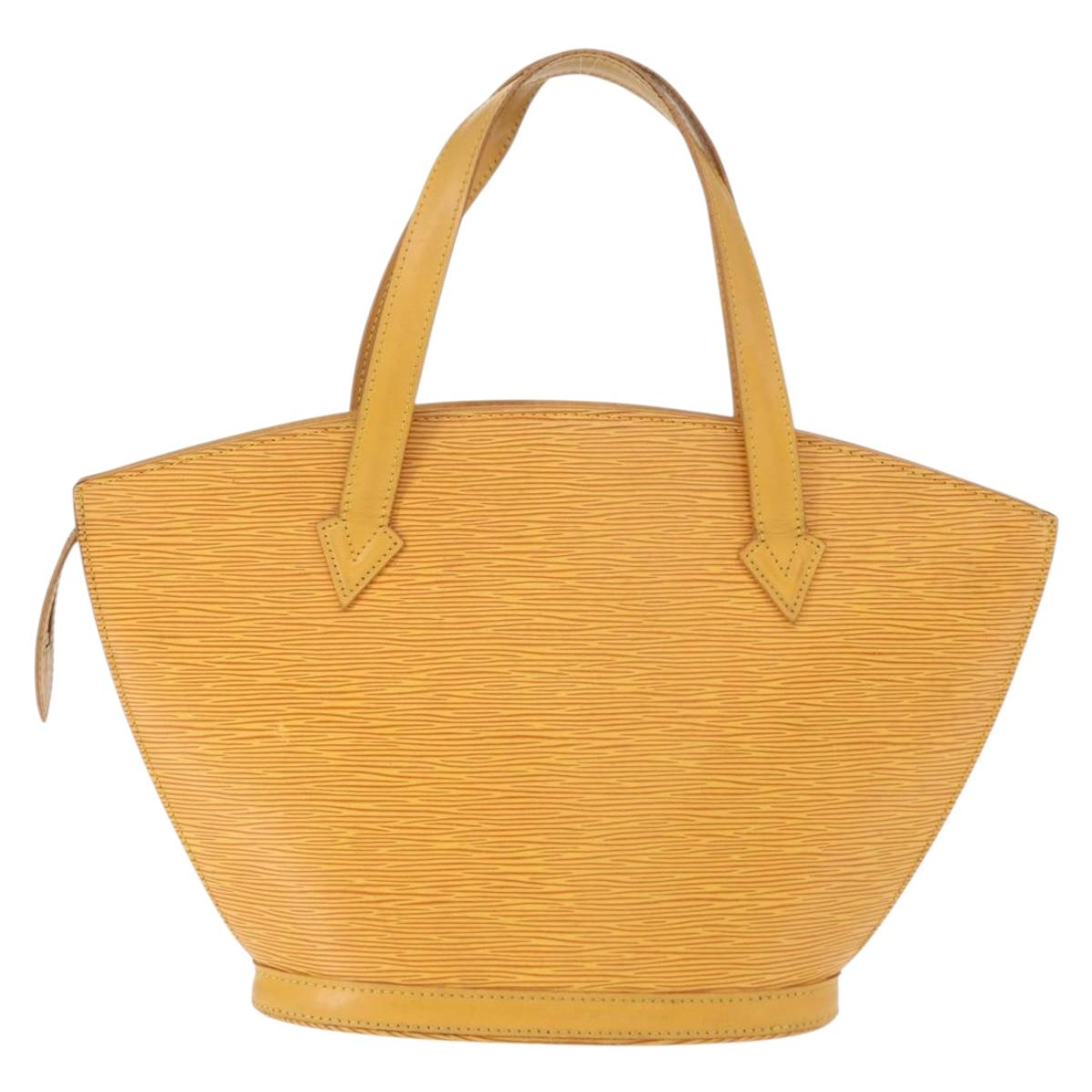 LOUIS VUITTON Epi Saint Jacques Hand Bag Yellow M52279 LV Auth BA8151