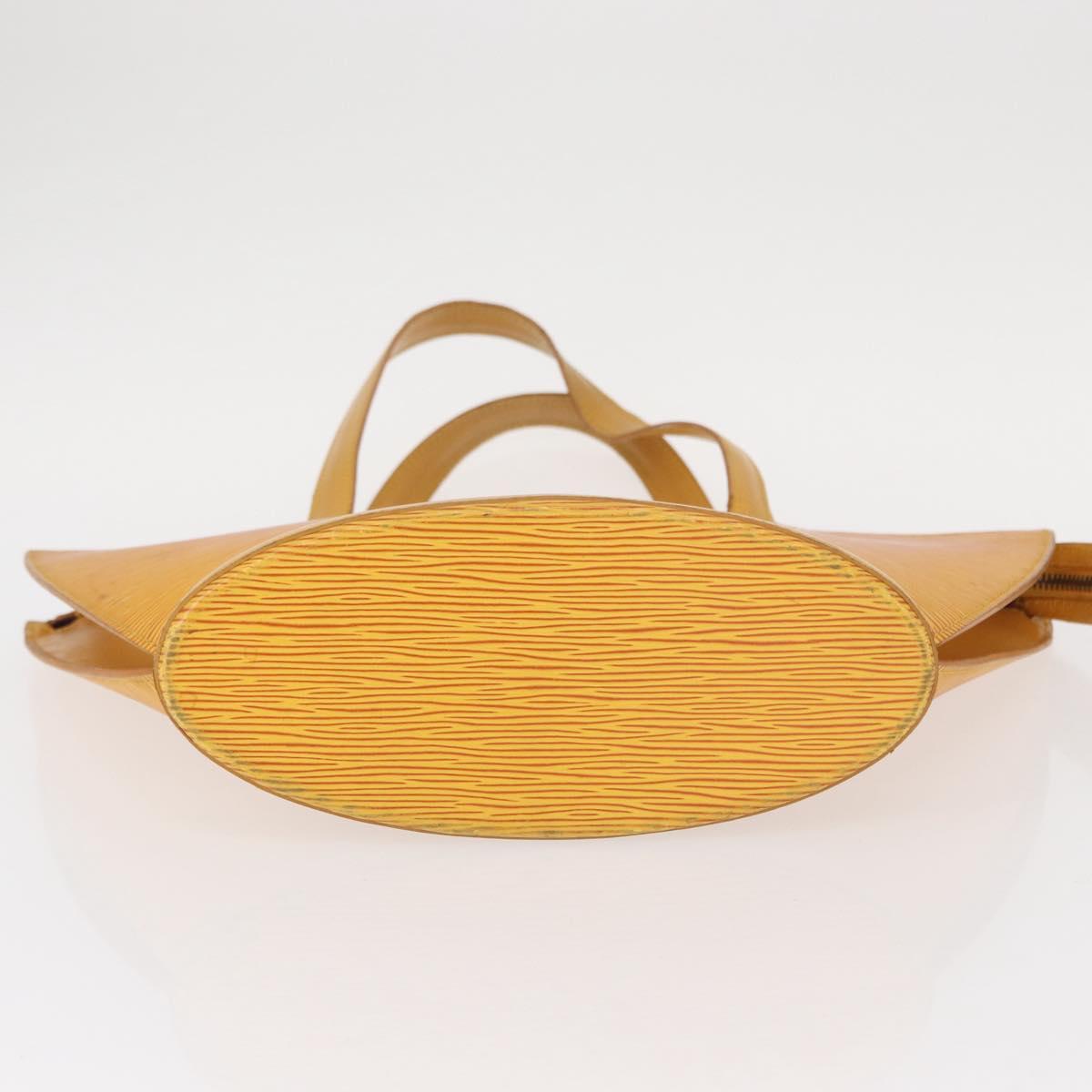 LOUIS VUITTON Epi Saint Jacques Hand Bag Yellow M52279 LV Auth BA8151