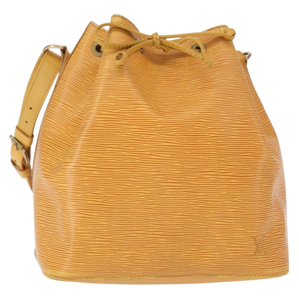 LOUIS VUITTON Epi Petit Noe Shoulder Bag Yellow M44109 LV Auth BA8153
