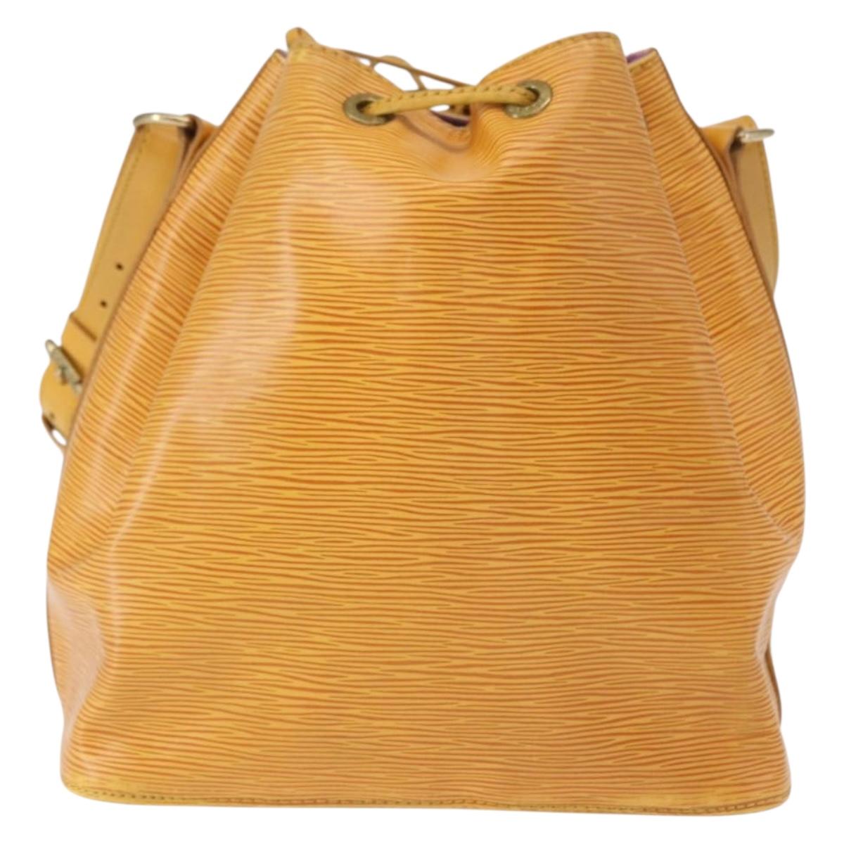 LOUIS VUITTON Epi Petit Noe Shoulder Bag Yellow M44109 LV Auth BA8153