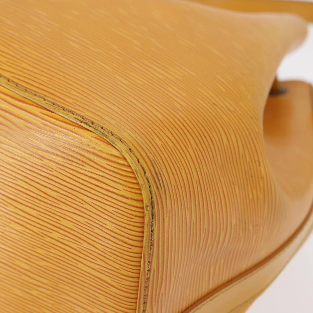 LOUIS VUITTON Epi Petit Noe Shoulder Bag Yellow M44109 LV Auth BA8154