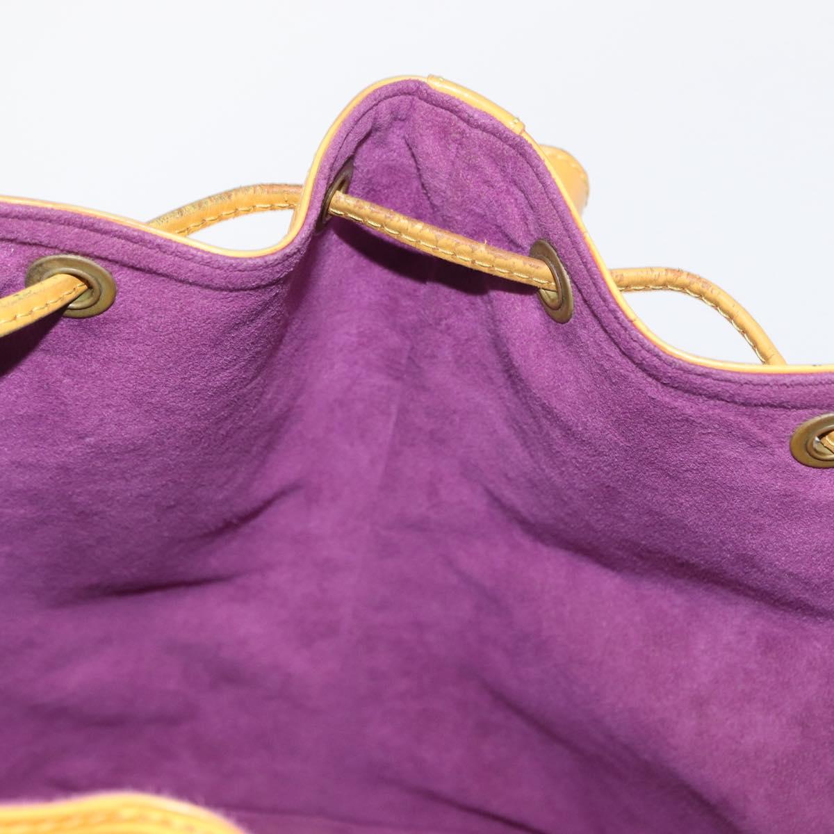 LOUIS VUITTON Epi Petit Noe Shoulder Bag Yellow M44109 LV Auth BA8154