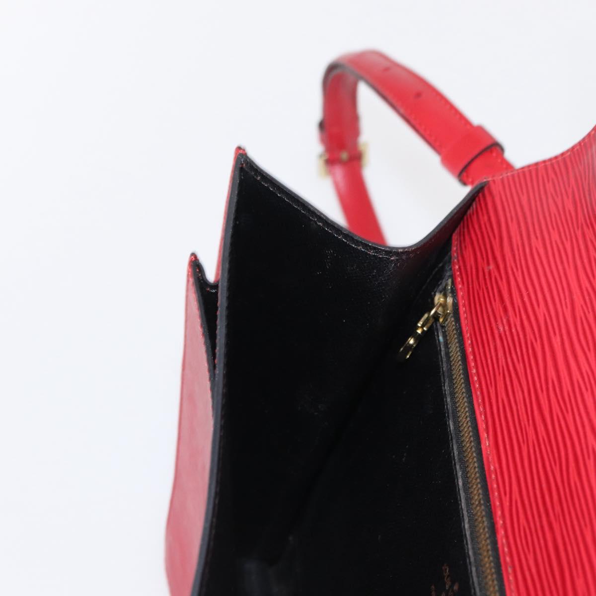 LOUIS VUITTON Epi Monceau 28 Hand Bag Red M40783 LV Auth BA8156