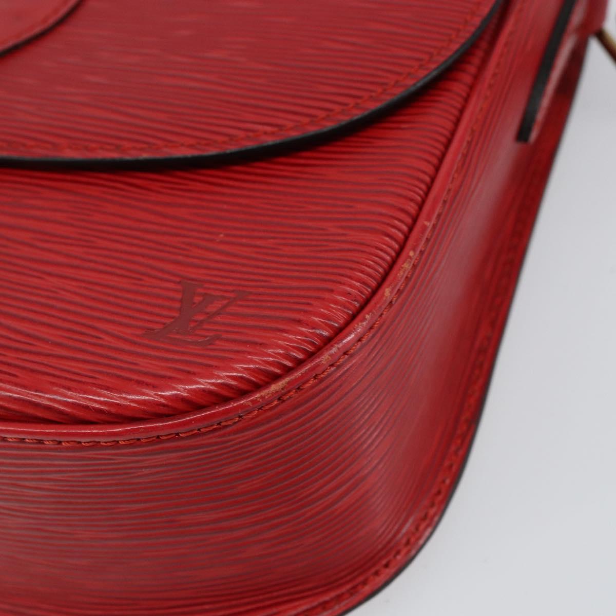 LOUIS VUITTON Epi Saint Cloud GM Shoulder Bag Red M52197 LV Auth BA8157