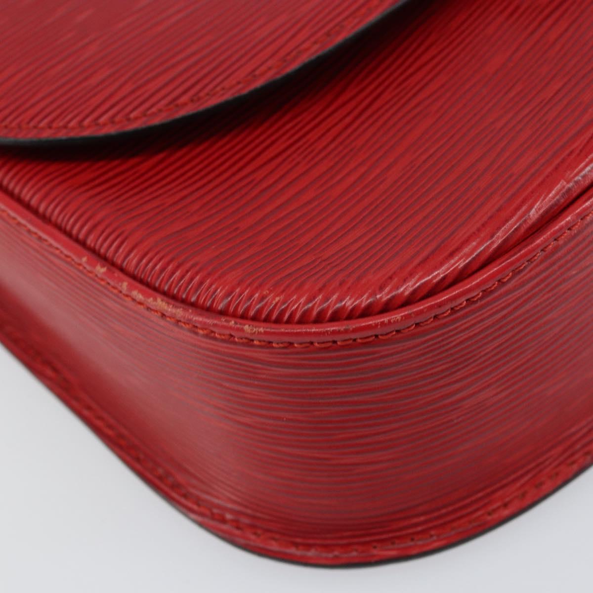 LOUIS VUITTON Epi Saint Cloud GM Shoulder Bag Red M52197 LV Auth BA8157