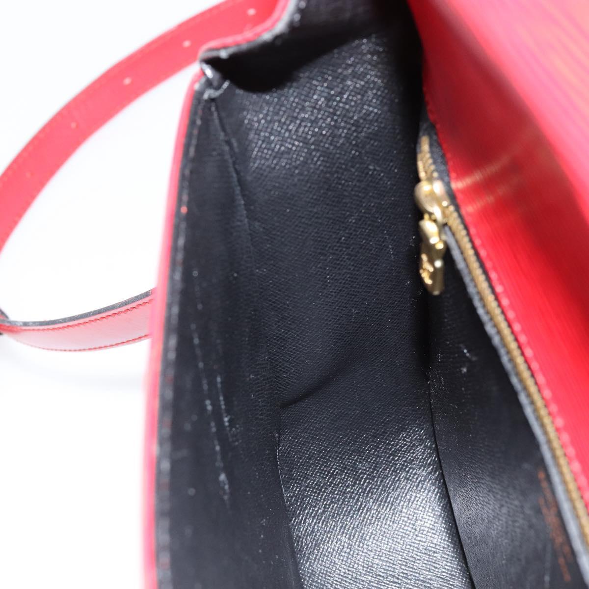 LOUIS VUITTON Epi Saint Cloud GM Shoulder Bag Red M52197 LV Auth BA8157