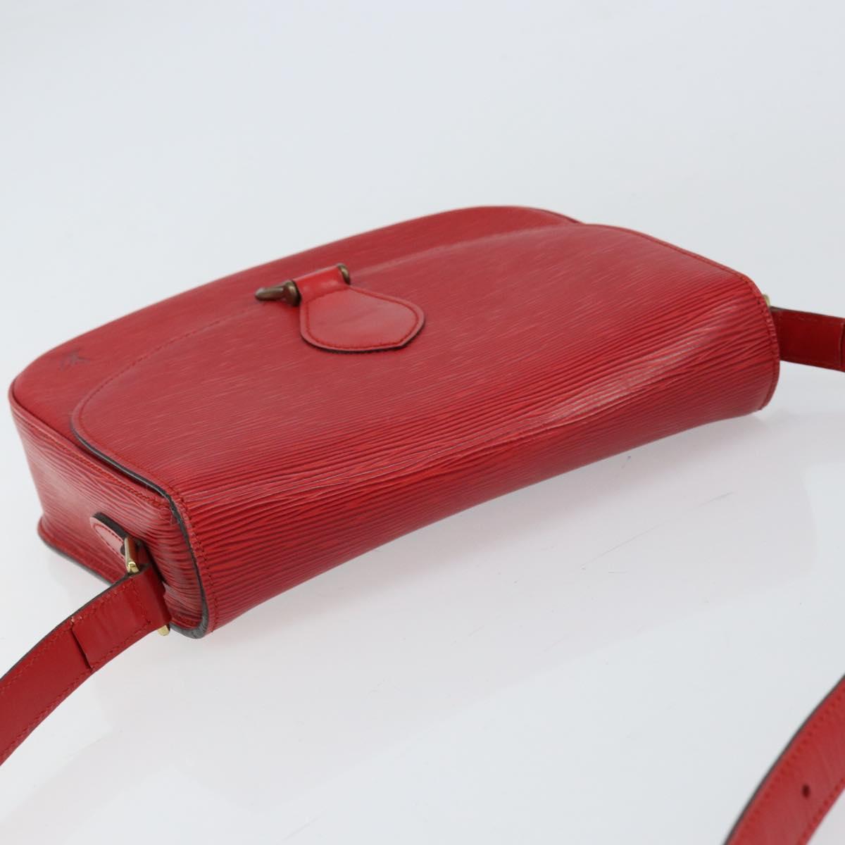 LOUIS VUITTON Epi Saint Cloud GM Shoulder Bag Red M52197 LV Auth BA8157
