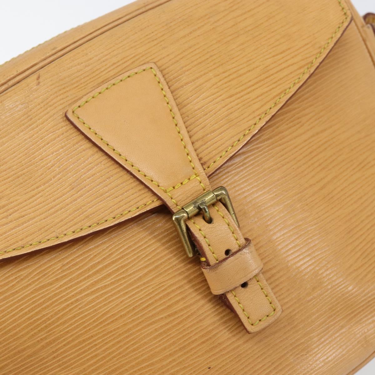 LOUIS VUITTON Epi Jeune Fille MM Shoulder Bag Beige M52156 LV Auth BA8158