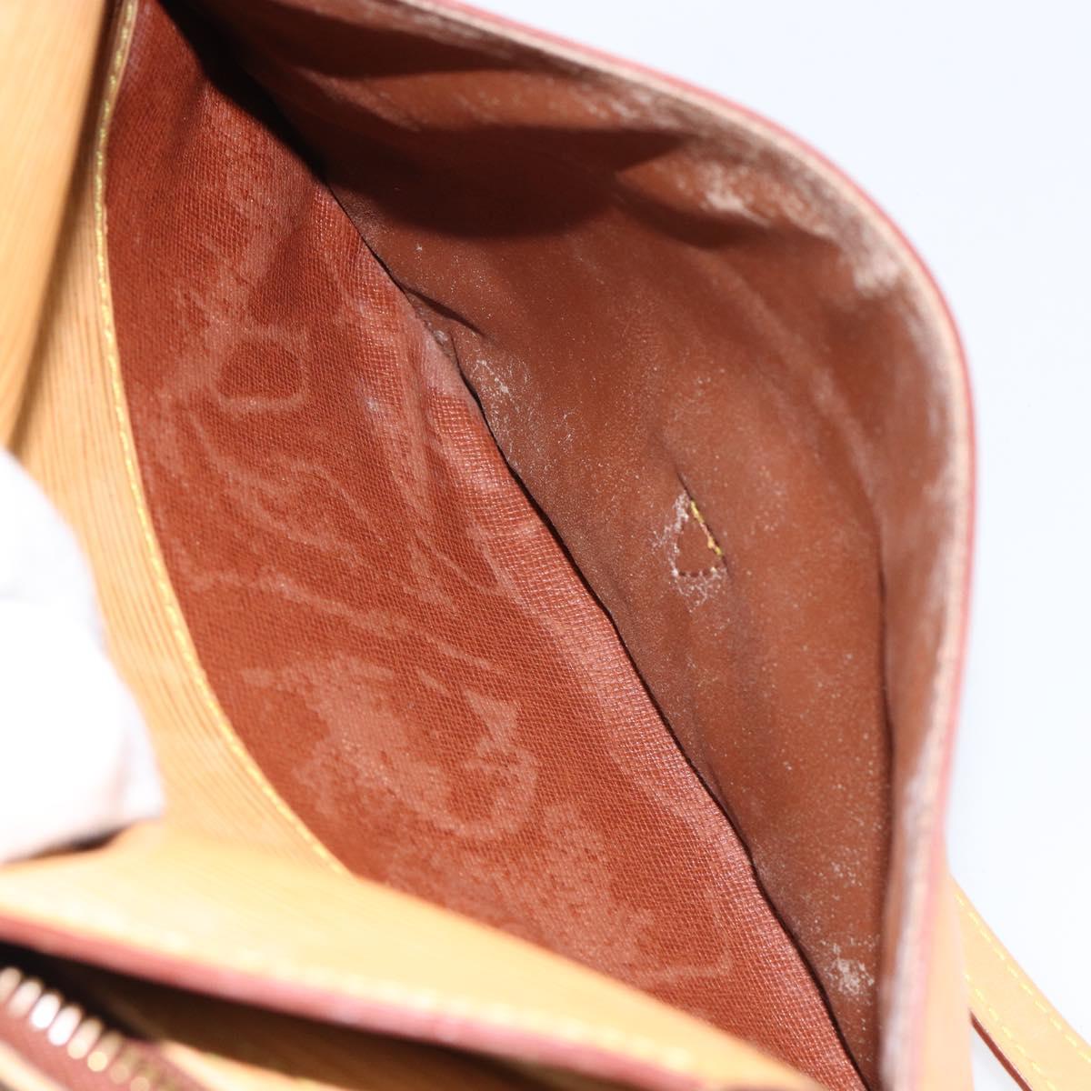 LOUIS VUITTON Epi Jeune Fille MM Shoulder Bag Beige M52156 LV Auth BA8158