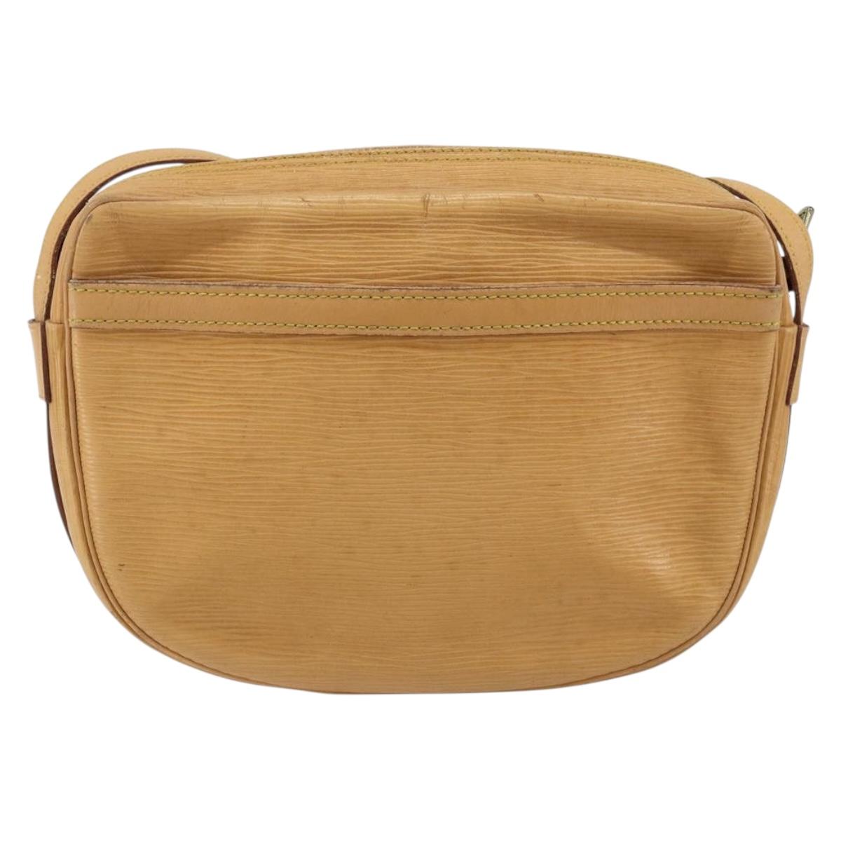 LOUIS VUITTON Epi Jeune Fille MM Shoulder Bag Beige M52156 LV Auth BA8158