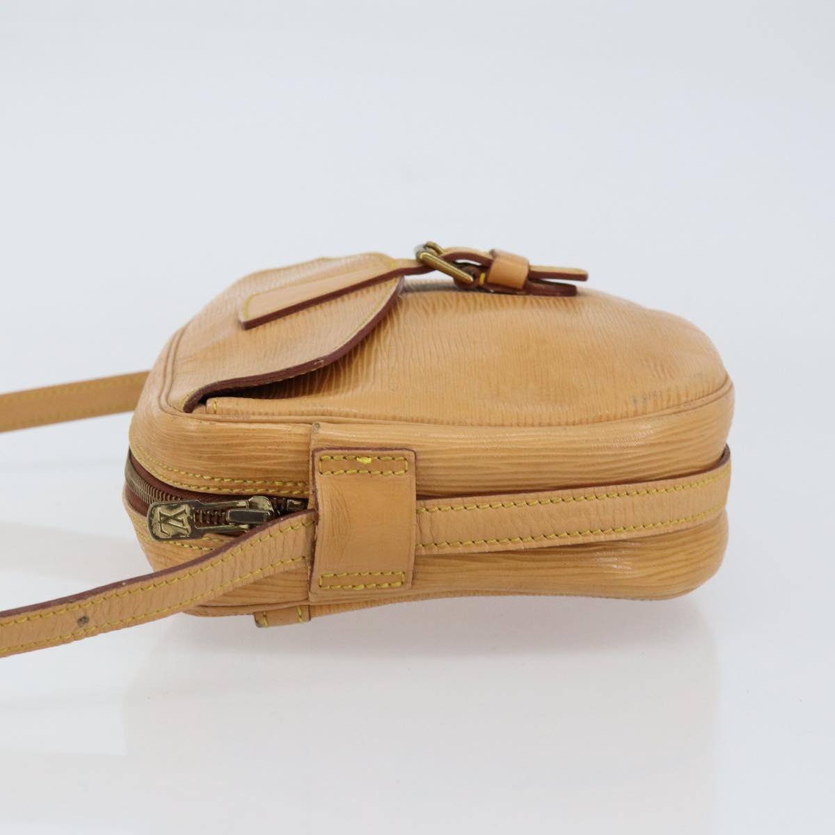 LOUIS VUITTON Epi Jeune Fille MM Shoulder Bag Beige M52156 LV Auth BA8158