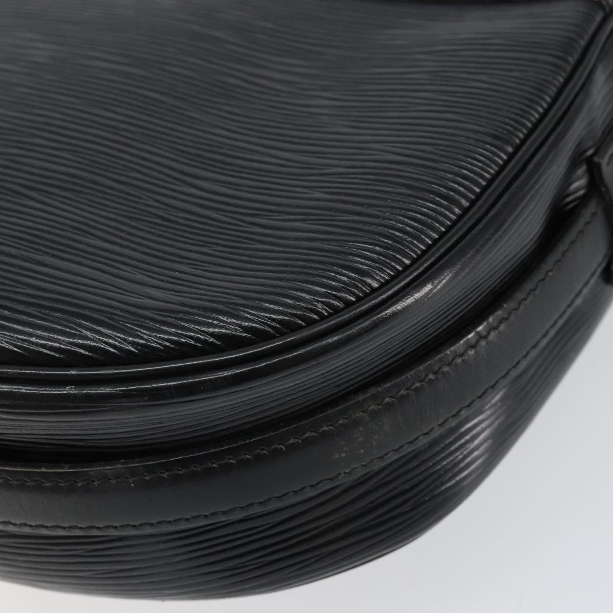 LOUIS VUITTON Epi Jeune Fille MM Shoulder Bag Black M52152 LV Auth BA8159