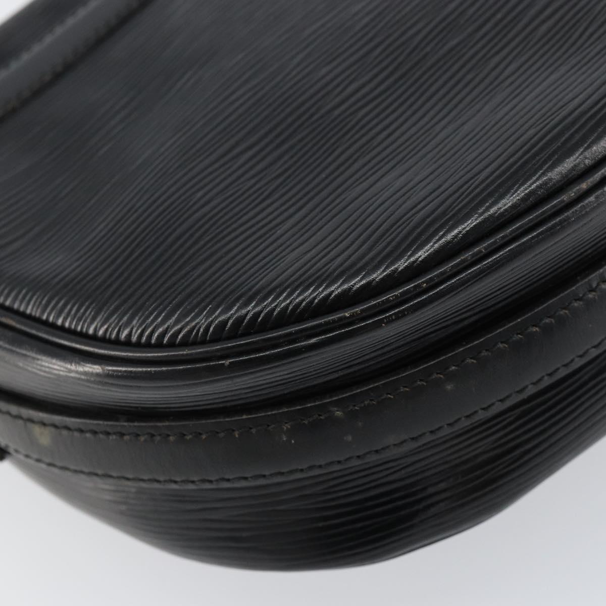 LOUIS VUITTON Epi Jeune Fille MM Shoulder Bag Black M52152 LV Auth BA8159