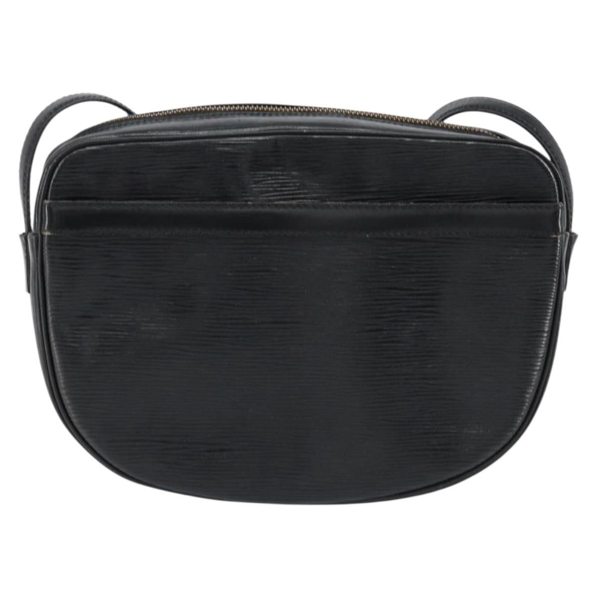 LOUIS VUITTON Epi Jeune Fille MM Shoulder Bag Black M52152 LV Auth BA8159