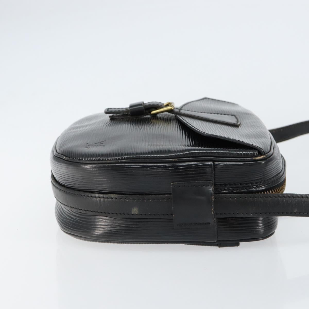 LOUIS VUITTON Epi Jeune Fille MM Shoulder Bag Black M52152 LV Auth BA8159