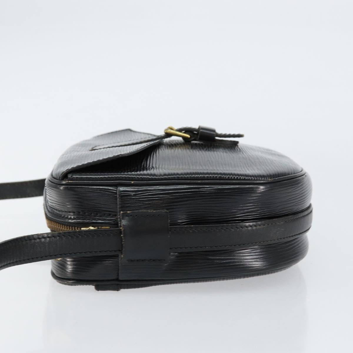 LOUIS VUITTON Epi Jeune Fille MM Shoulder Bag Black M52152 LV Auth BA8159