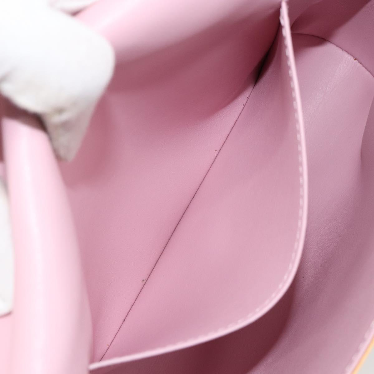 LOUIS VUITTON Vernis Thompson Street Bag Marshmallow Pink M91070 LV Auth BA8165