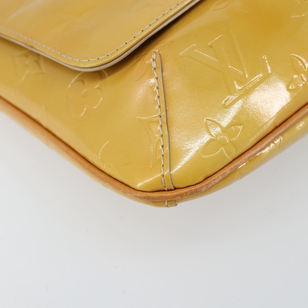 LOUIS VUITTON Monogram Vernis Thompson Street Bag Beige M91301 LV Auth BA8166