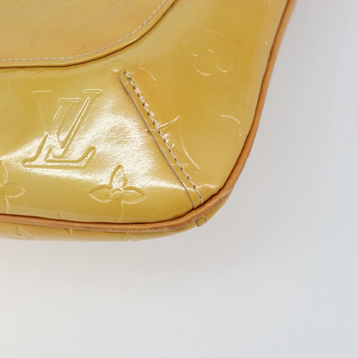 LOUIS VUITTON Monogram Vernis Thompson Street Bag Beige M91301 LV Auth BA8166