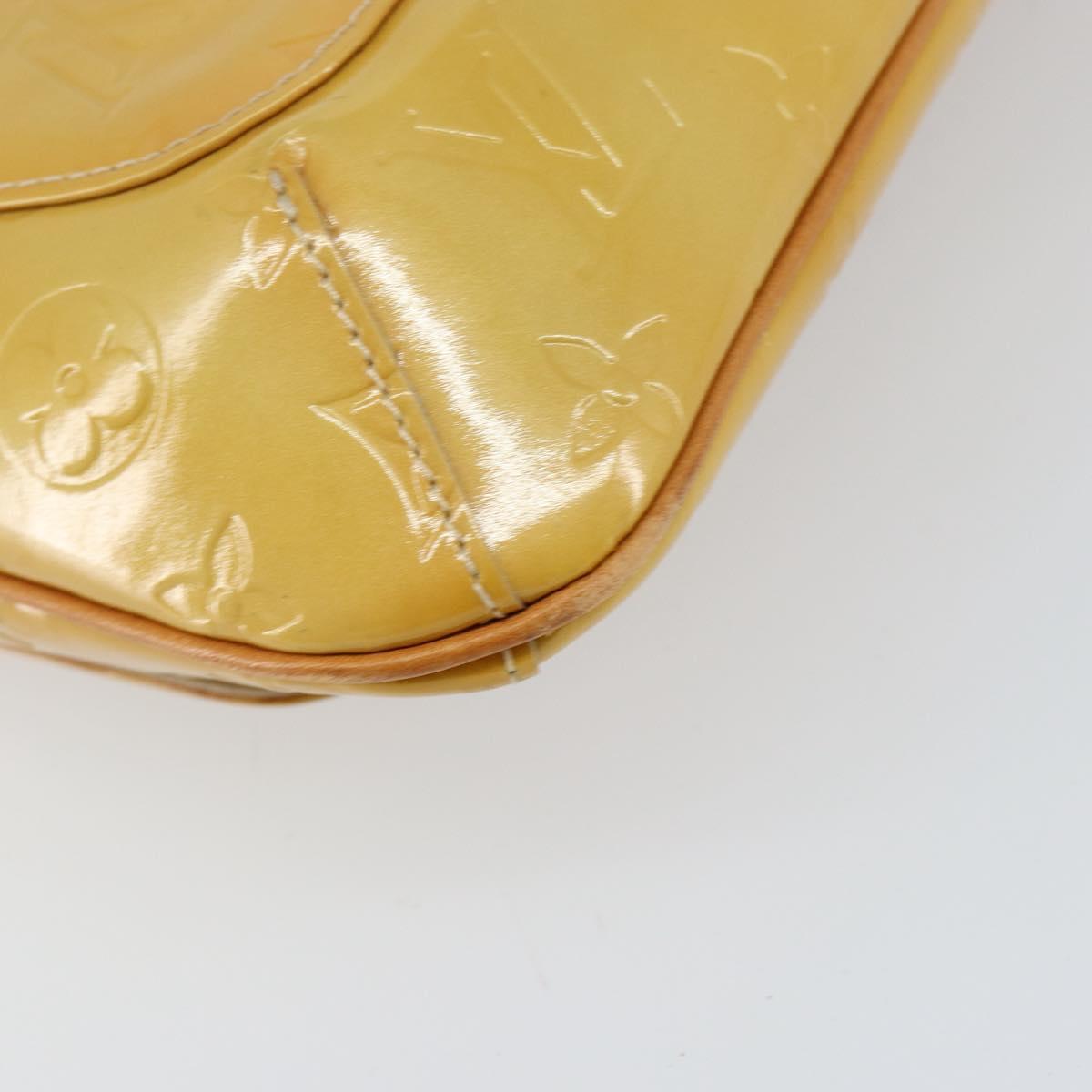 LOUIS VUITTON Monogram Vernis Thompson Street Bag Beige M91301 LV Auth BA8166