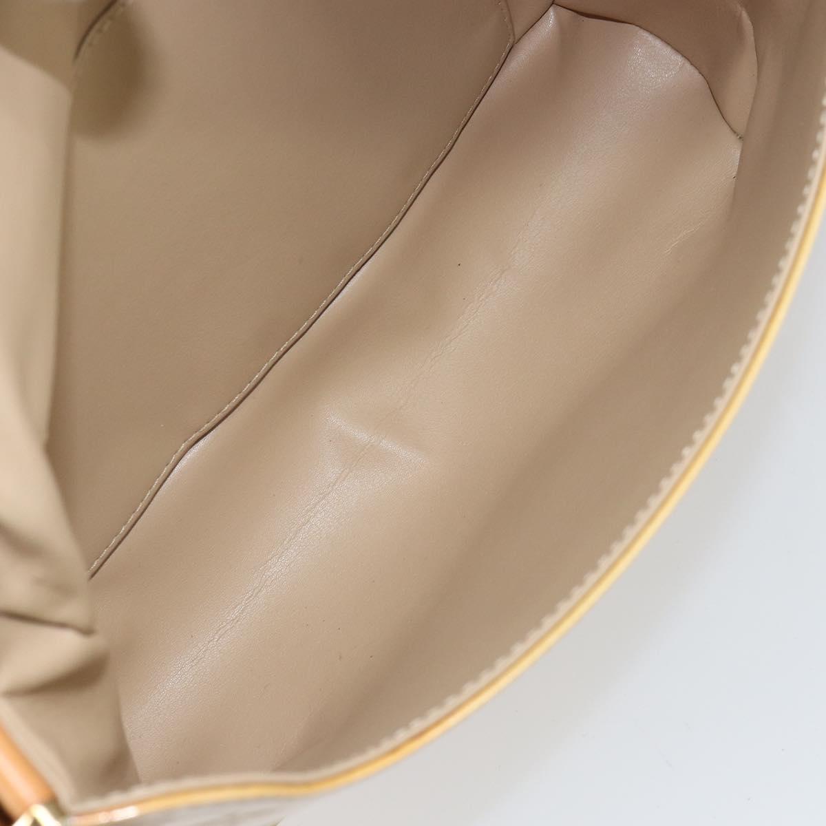 LOUIS VUITTON Monogram Vernis Thompson Street Bag Beige M91301 LV Auth BA8166