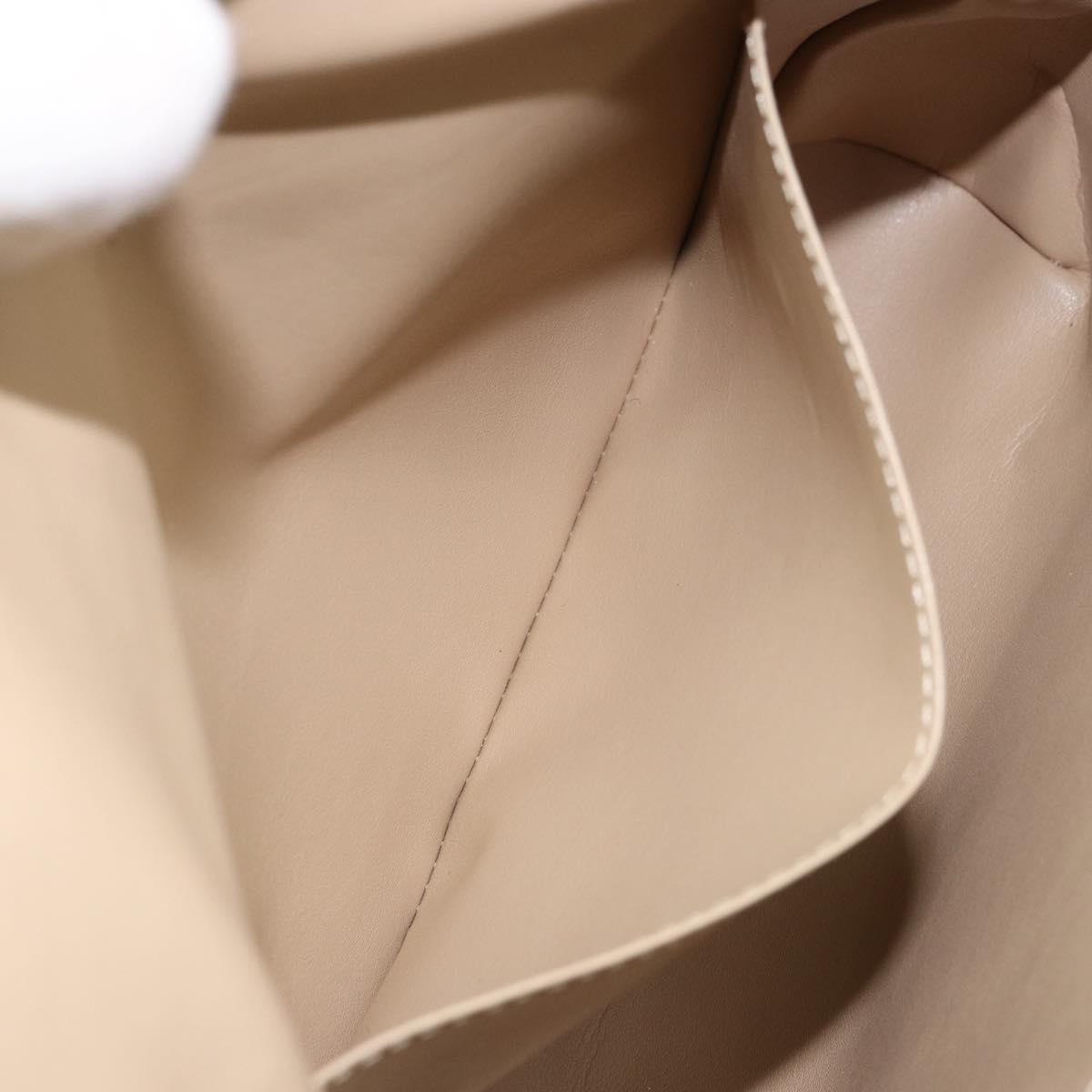 LOUIS VUITTON Monogram Vernis Thompson Street Bag Beige M91301 LV Auth BA8166